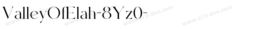 ValleyOfElah-8Yz0字体转换