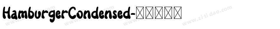 HamburgerCondensed字体转换