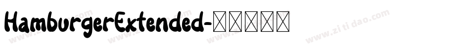 HamburgerExtended字体转换