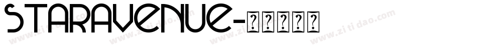 staravenue字体转换