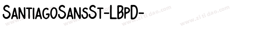 SantiagoSansSt-LBpD字体转换