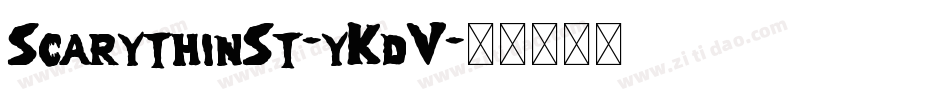 ScarythinSt-yKdV字体转换
