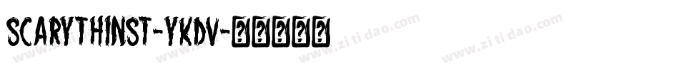 ScarythinSt-yKdV字体转换