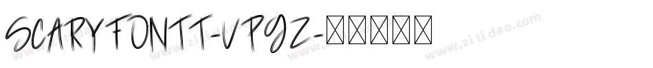 ScaryFontt-VPgZ字体转换