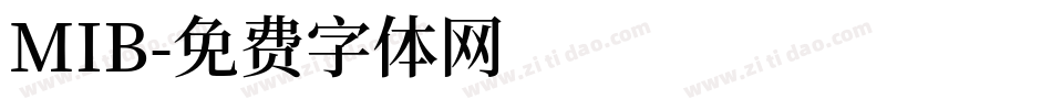 MIB字体转换