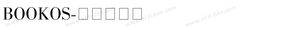 BOOKOS字体转换