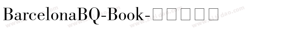 BarcelonaBQ-Book字体转换