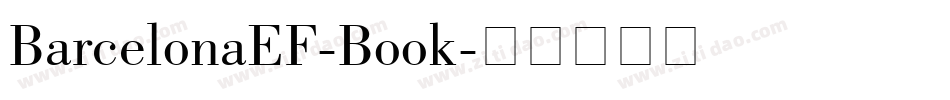 BarcelonaEF-Book字体转换