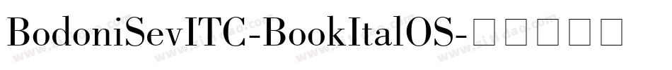 BodoniSevITC-BookItalOS字体转换