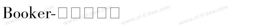 Booker字体转换