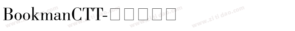 BookmanCTT字体转换