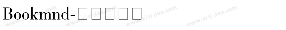 Bookmnd字体转换