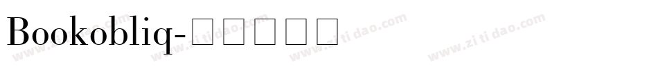 Bookobliq字体转换 Bookobliq字体转换