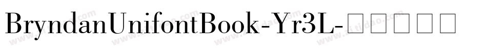BryndanUnifontBook-Yr3L字体转换