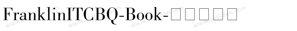 FranklinITCBQ-Book字体转换