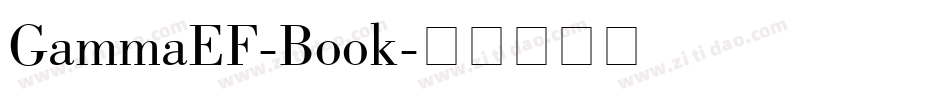 GammaEF-Book字体转换