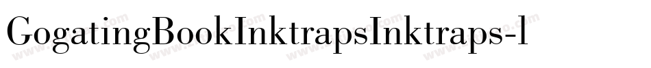 GogatingBookInktrapsInktraps-lLjX字体转换