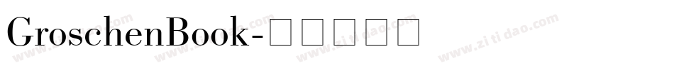 GroschenBook字体转换