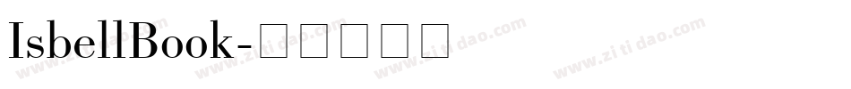 IsbellBook字体转换
