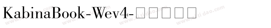 KabinaBook-Wev4字体转换