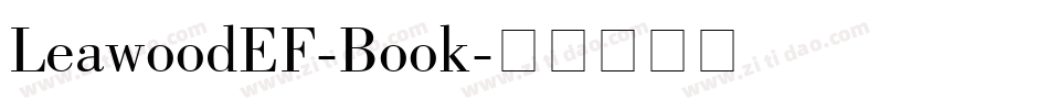 LeawoodEF-Book字体转换