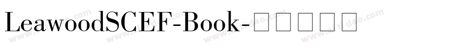 LeawoodSCEF-Book字体转换
