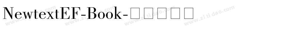 NewtextEF-Book字体转换