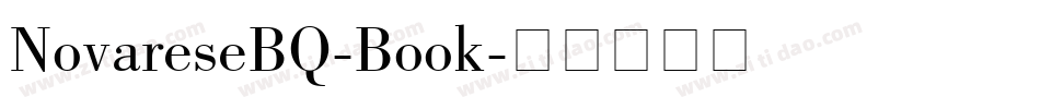 NovareseBQ-Book字体转换