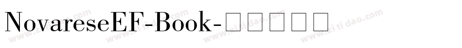 NovareseEF-Book字体转换