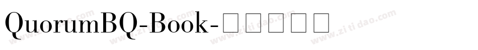 QuorumBQ-Book字体转换