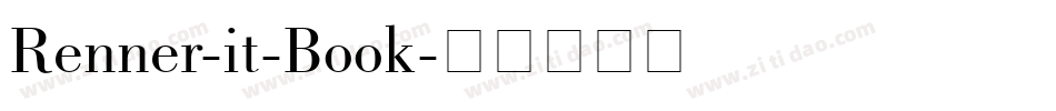 Renner-it-Book字体转换