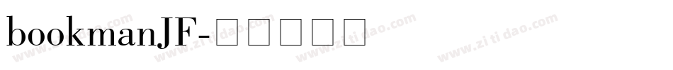 bookmanJF字体转换