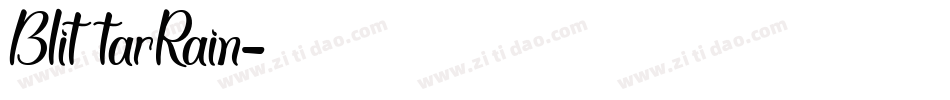 BlittarRain字体转换