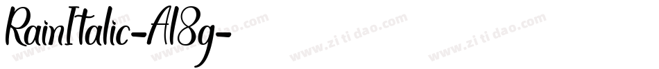 RainItalic-Al8g字体转换