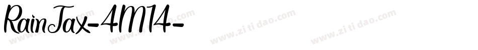 RainTax-4M74字体转换