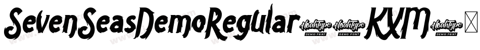 SevenSeasDemoRegular-8KXM字体转换