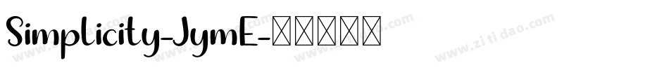 Simplicity-JymE字体转换