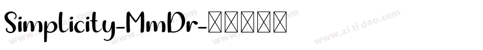 Simplicity-MmDr字体转换