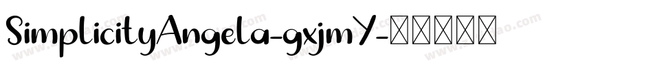 SimplicityAngela-gxjmY字体转换
