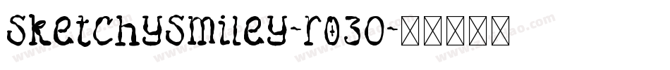 SketchySmiley-r03O字体转换