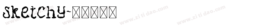 sketchy字体转换
