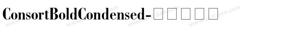 ConsortBoldCondensed字体转换