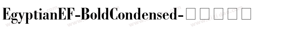 EgyptianEF-BoldCondensed字体转换