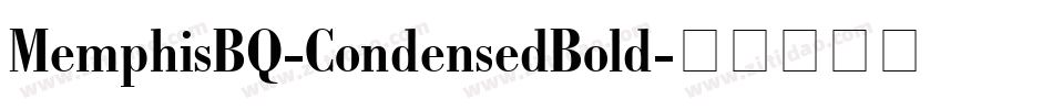 MemphisBQ-CondensedBold字体转换