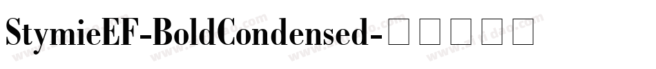 StymieEF-BoldCondensed字体转换