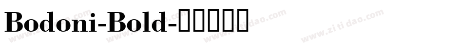 Bodoni-Bold字体转换
