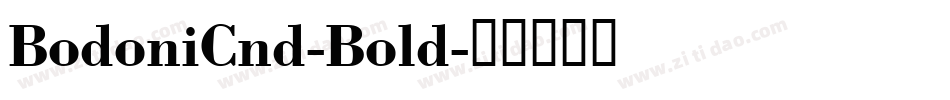 BodoniCnd-Bold字体转换