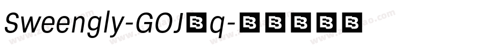Sweengly-GOJ7q字体转换