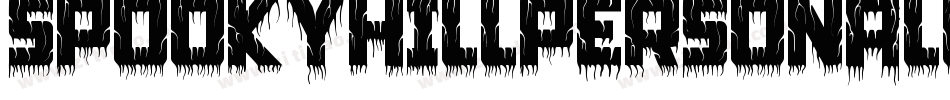 SpookyHillPersonalUse-RpAyW字体转换