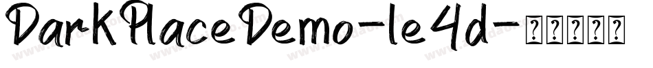 DarkPlaceDemo-le4d字体转换